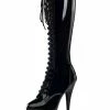 Pole Dance Shoes Women's Platform Lace Up Stiletto Heel Sexy Knee High Boots