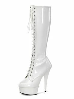 Pole Dance Shoes Women's Platform Lace Up Stiletto Heel Sexy Knee High Boots -winter shoes Sales 2023 202108121528274912177
