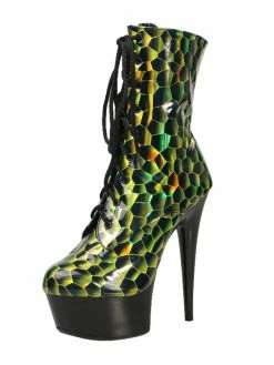 Pole Dance Shoes Women's Lace Up Geometric Print Platform High Heel Sexy Ankle Boots -winter shoes Sales 2023 20210812152845712680
