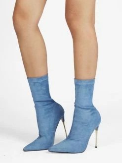 Women's High Heel Sock Boots