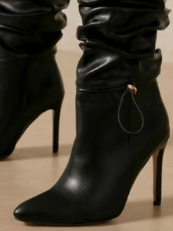 Women's Slouch Knee High Stiletto Heel Boots -winter shoes Sales 2023 202109261524289079427
