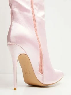 Women's High Heel Boots Pink Pointed Toe Stiletto Heel Knee High Boots -winter shoes Sales 2023 202109261525460018031