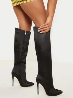 Women's High Heel Boots Pink Pointed Toe Stiletto Heel Knee High Boots -winter shoes Sales 2023 202109261525463754117