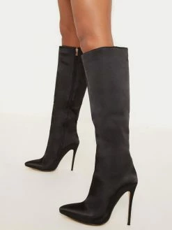 Women's High Heel Boots Pink Pointed Toe Stiletto Heel Knee High Boots -winter shoes Sales 2023 202109261525467069912