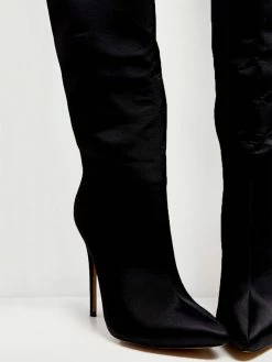 Women's High Heel Boots Pink Pointed Toe Stiletto Heel Knee High Boots -winter shoes Sales 2023 2021092615254700752