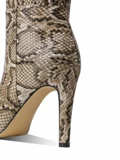 Women Boots Peach Pink Pointed Toe Stiletto Heel Knee High Boots -winter shoes Sales 2023 202110121523208681323