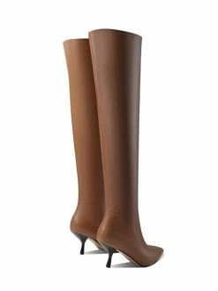 Women Over The Knee Boots Stiletto Heel Pointed Toe PU Leather Eric White Thigh High Boots -winter shoes Sales 2023 202110121523230244556