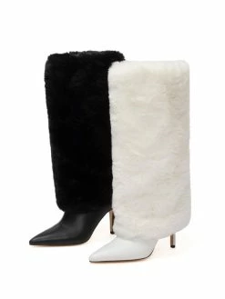 Women Boots Stiletto Heel Pointed Toe Black Knee-High Boots 10 Women Boots Stiletto Heel Pointed Toe Black Knee-High Boots -winter shoes Sales 2023 202112061803546353734