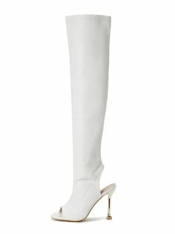 Women Over The Knee Boots Stiletto Heel Pointed Toe Platform Black Thigh High Boots -winter shoes Sales 2023 202201061405248314649