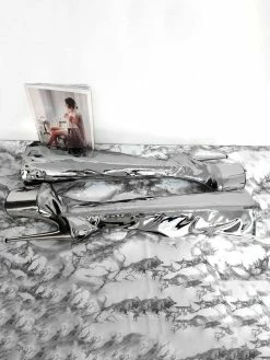 Women's Sexy Boots Silver Platform High Heel Thigh High Boots -winter shoes Sales 2023 20220803104313257516