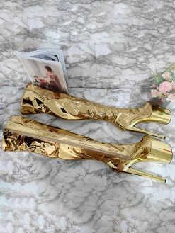 Women's Sexy Boots Silver Platform High Heel Thigh High Boots -winter shoes Sales 2023 202208031043155405789