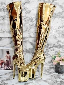 Women's Sexy Boots Silver Platform High Heel Thigh High Boots -winter shoes Sales 2023 202208031043158985920