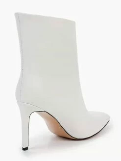 High Heel Booties Black PU Leather Pointed Toe Ankle Boots -winter shoes Sales 2023 202208031754009635666