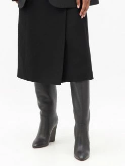 Women's PU Leather Wedge Heel Knee-High Boots -winter shoes Sales 2023 202208081555174258697