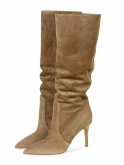 Women's Slouch Boots Suede Pointed Toe High Heel Knee High Boots 11 Women's Slouch Boots Suede Pointed Toe High Heel Knee High Boots -winter shoes Sales 2023 202208081555186163177