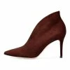 Women's Ankle Boots Suede Pointed Toe High Heel Booties
