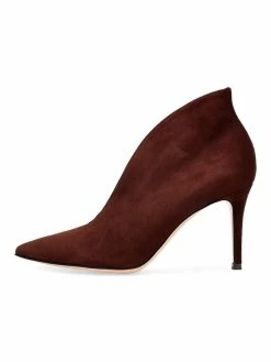 Women's Ankle Boots Suede Pointed Toe High Heel Booties