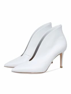 High Heel Booties Burgundy Pointed Toe Stiletto Heel Ankle Boots -winter shoes Sales 2023 202208081555408775111