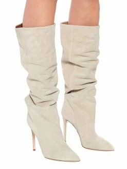 Women's Suede High Heel Boots Pointed Toe Knee Length Boots -winter shoes Sales 2023 202208081556485474204