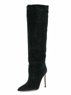 Women's Suede High Heel Boots Pointed Toe Knee Length Boots -winter shoes Sales 2023 202208081556496057104