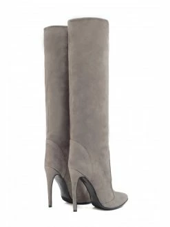 Women 's Wide Calf Boots Suede Stiletto Heel Knee High Boots -winter shoes Sales 2023 202208091331467618408