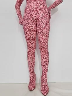 Women's Pant Shoes Leopard Printed Wedge Heel Elastic Thigh High Boots 10 Women's Pant Shoes Leopard Printed Wedge Heel Elastic Thigh High Boots -winter shoes Sales 2023 202210072028244271