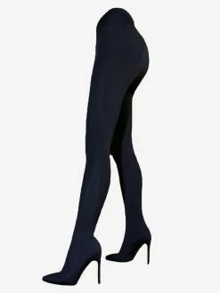 Women's Black Pant Shoes Elastic Stiletto Heel Thigh High Boots -winter shoes Sales 2023 202210072028443358503