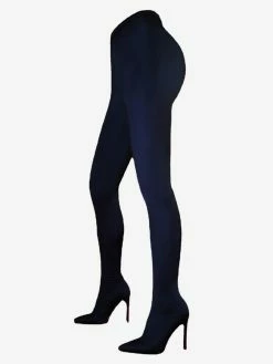 Women's Black Pant Shoes Elastic Stiletto Heel Thigh High Boots -winter shoes Sales 2023 202210072028449193272