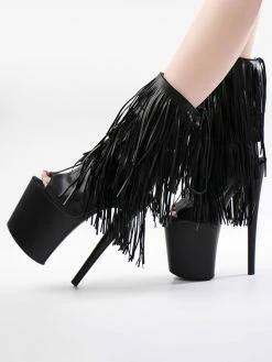 Women Sexy Boots Peep Toe Lace Up Chains Stripes Stiletto Heel Rave Club Thigh High Boots Over The Knee Boots Black -winter shoes Sales 2023 202210261759310467943