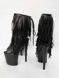 Women Sexy Boots Peep Toe Lace Up Chains Stripes Stiletto Heel Rave Club Thigh High Boots Over The Knee Boots Black