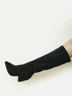 Women's Party Shoes Rhinestones Knee High Boots Cone Heel -winter shoes Sales 2023 202211111142152719885