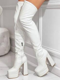 Black Over The Knee Boots Women Platform Chunky Heel Thigh High Boots -winter shoes Sales 2023 202211181707481467107