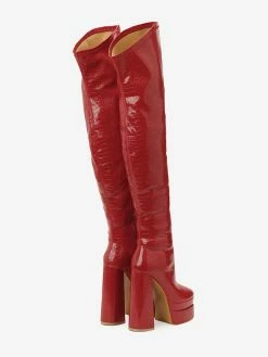 Black Over The Knee Boots Women Platform Chunky Heel Thigh High Boots -winter shoes Sales 2023 202211181707487699523