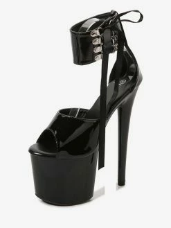 Sexy Pole Dance Shoes High Heel Platform Lace Up Pleaser Boots -winter shoes Sales 2023 202212071831413164530