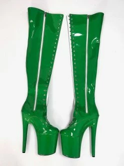 Sexy High Heel Boots Round Toe Lace Up Zipper Stiletto Heel Rave Club Pole Dance Shoes -winter shoes Sales 2023 202301161655364812151