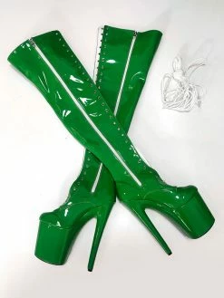 Sexy High Heel Boots Round Toe Lace Up Zipper Stiletto Heel Rave Club Pole Dance Shoes -winter shoes Sales 2023 202301161655368002075