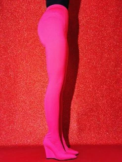 Women's Wedge Heel Elastic Fabric Thigh High Boots -winter shoes Sales 2023 202304161033424141377