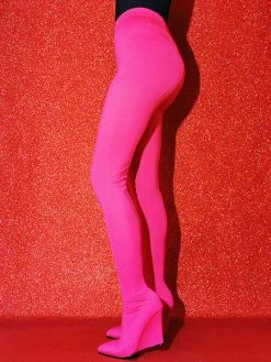 Women's Wedge Heel Elastic Fabric Thigh High Boots -winter shoes Sales 2023 202304161033432945256