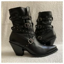 Celine Céline Rock Black Leather Berlin Boots -winter shoes Sales 2023 206717 7