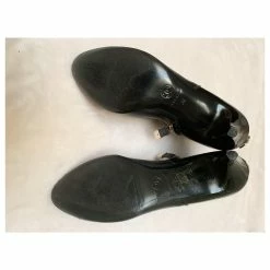 Chanel CC Black Leather And Patent Ankle Boots -winter shoes Sales 2023 232938 5