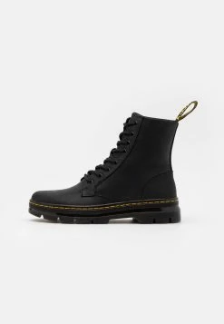 Dr. Martens Combs Unisex - Lace-Up Ankle Boots - Black