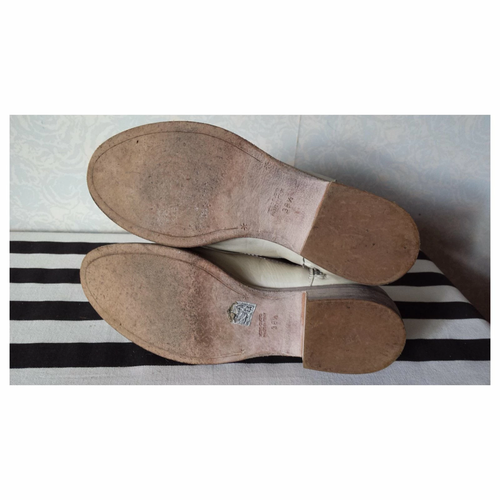 Strategia Low Leather Boots Beige 6 Strategia Low Leather Boots Beige - Image 6