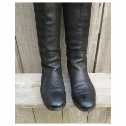 Riding Boots Prada P 38 In Buttersoft Leather Black -winter shoes Sales 2023 242781 3