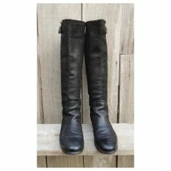 Riding Boots Prada P 38 In Buttersoft Leather Black -winter shoes Sales 2023 242781 4