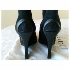 CASADEI ANKLE BOOTS IN SUEDE & LEATHER Black -winter shoes Sales 2023 244714 3