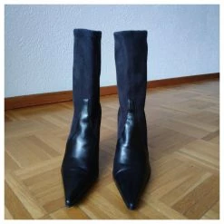 CASADEI ANKLE BOOTS IN SUEDE & LEATHER Black -winter shoes Sales 2023 244714 4