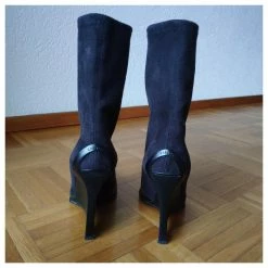 CASADEI ANKLE BOOTS IN SUEDE & LEATHER Black -winter shoes Sales 2023 244714 5