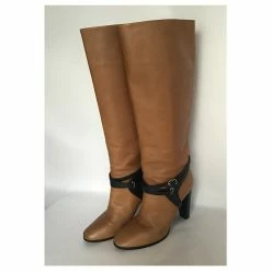 Hermès Hermes Cross Strap Leather Boots Brown -winter shoes Sales 2023 245740 5