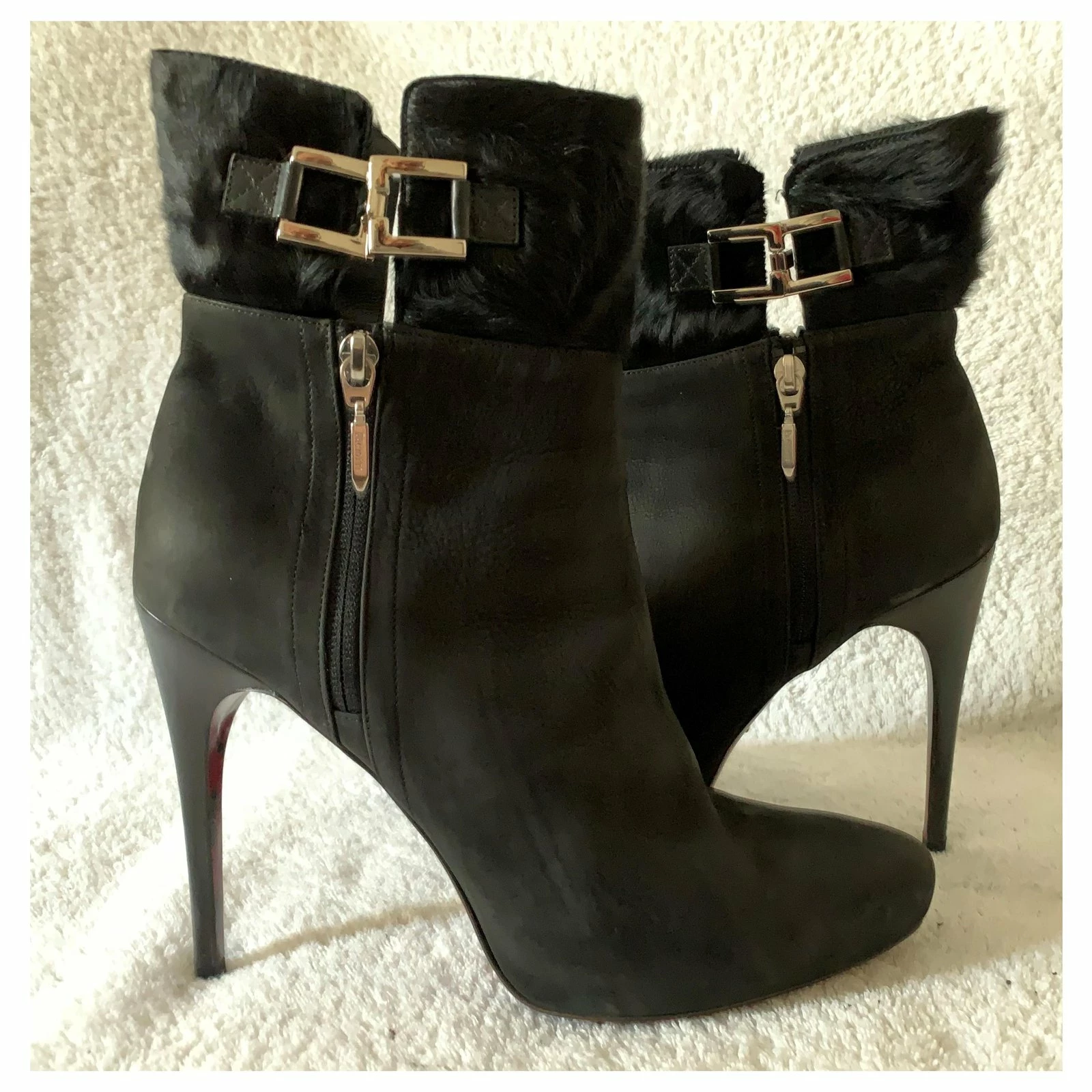 Cesare Paciotti Black Nabuk Leather Ankle Boots 10 Cesare Paciotti Black Nabuk Leather Ankle Boots - Image 10