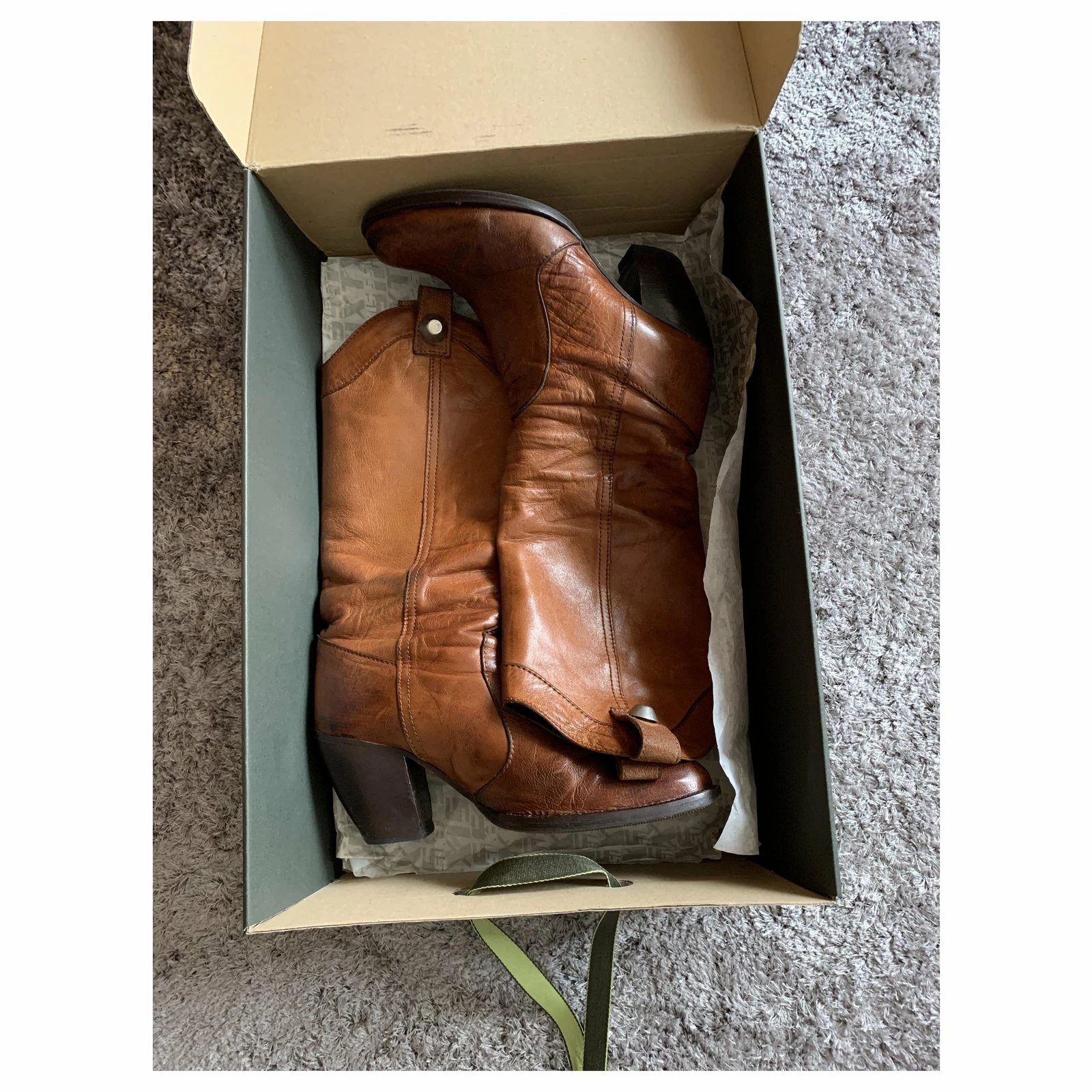 Miss Sixty Boots In Light Brown Leather / Camel, Medium-high, With Removable Chain 2 Miss Sixty Boots In Light Brown Leather / Camel, Medium-high, With Removable Chain - Image 2